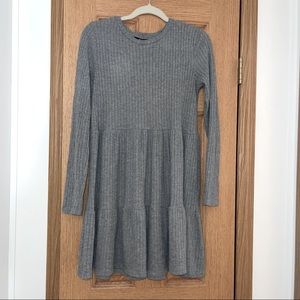 Bershka Grey Knit Dress